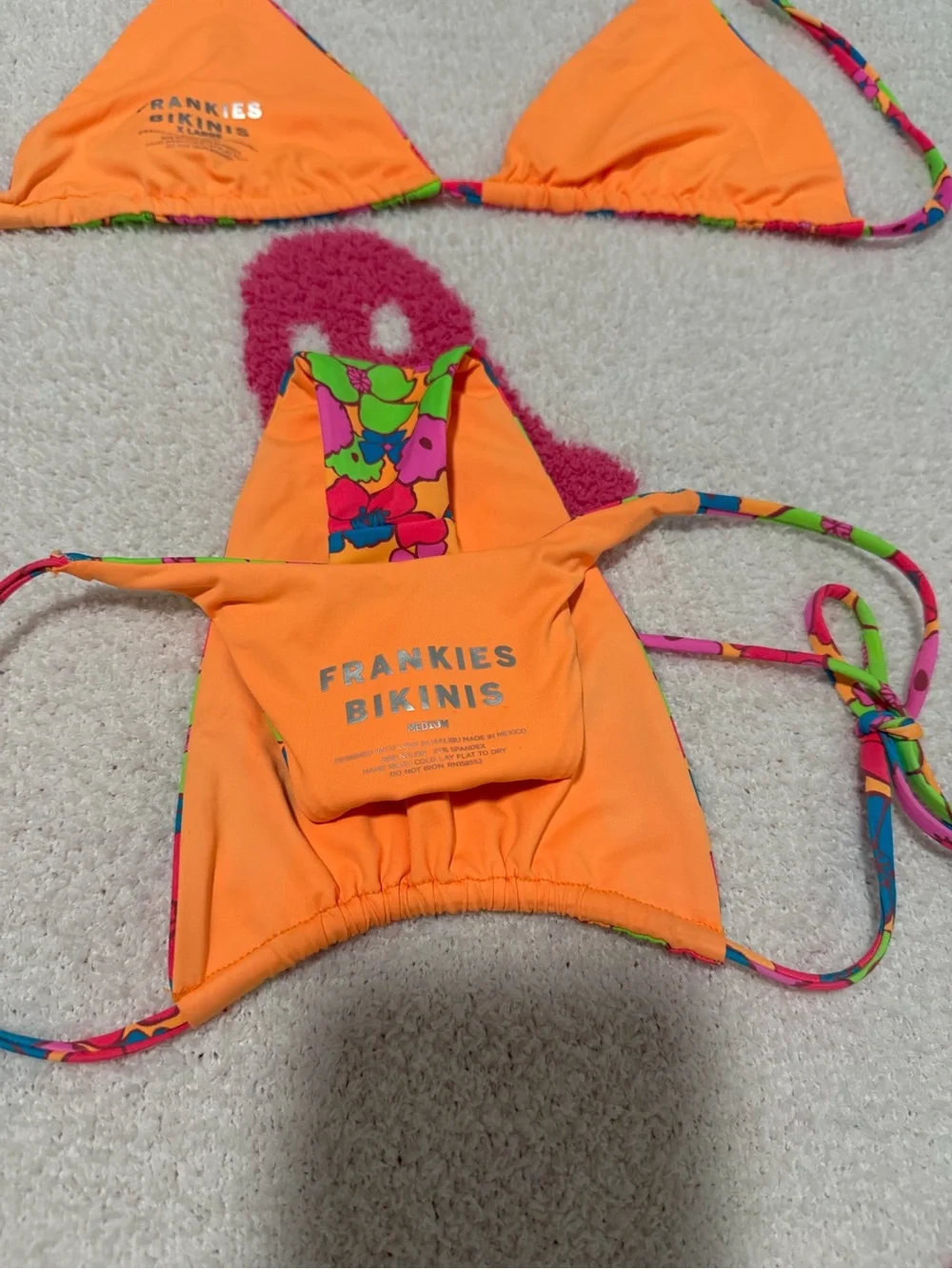 New Frankie’s Floral Tie-String Bikini Set